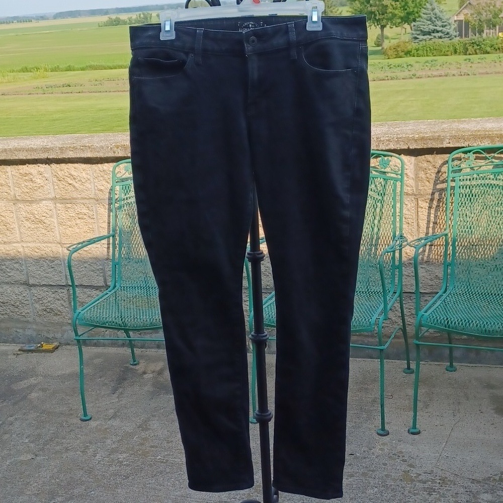 Lucky Brand Lolita Skinny Black Jeans, 12 average, 31" waist